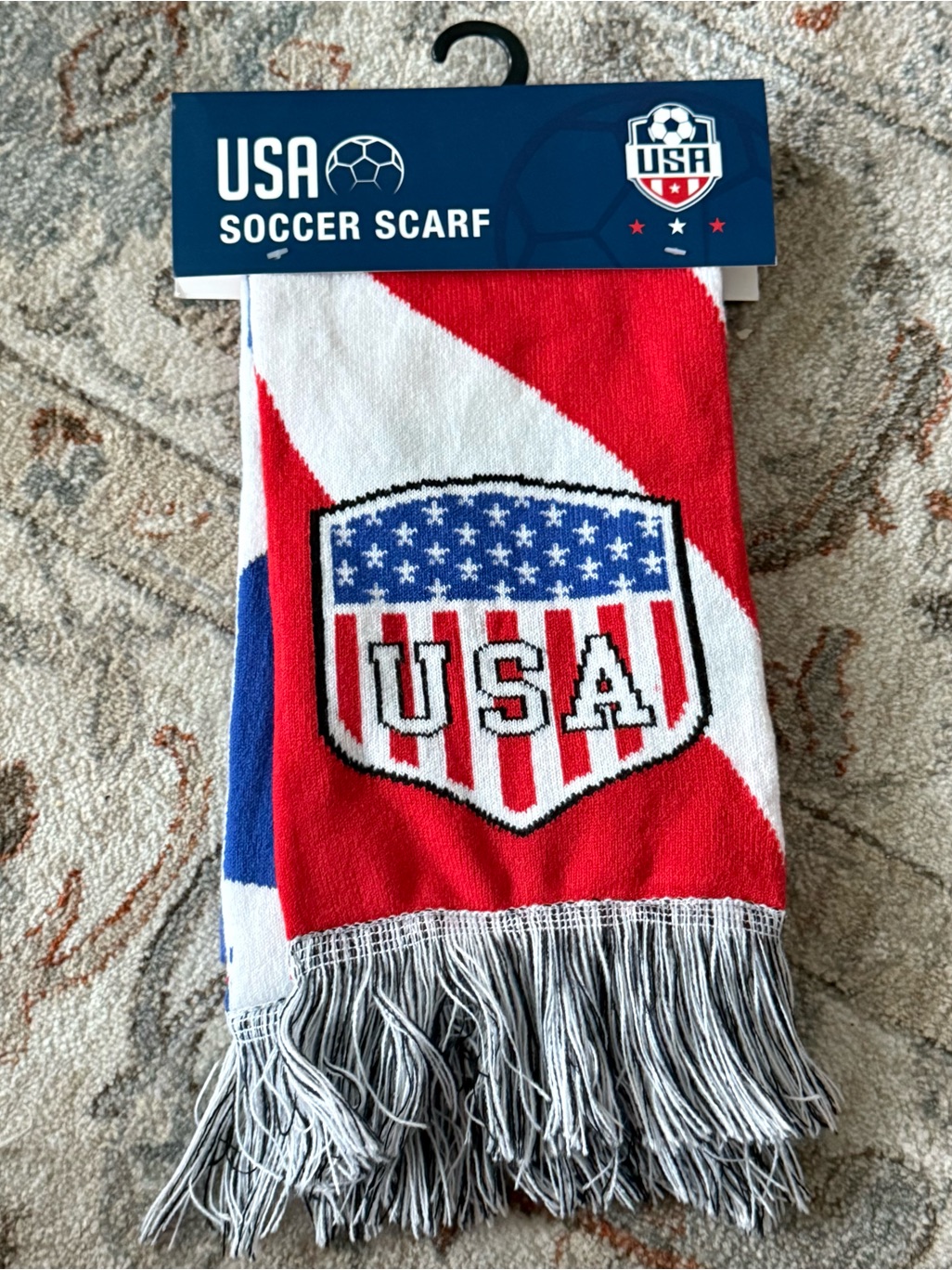 Scarf - Red, White & Blue